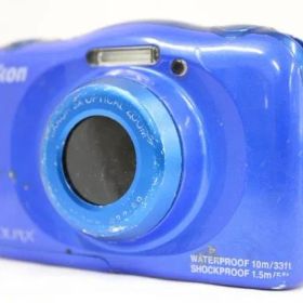 【返品保証】 ニコン Nikon COOLPIX S33 ブルー コンパクトデジタルカメラ e9917