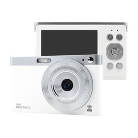 KEIYO(ケイヨー) AN-DC003WH スノーホワイト スマホと繋がる!WiFiレトロデジタルカメラ 800万画素