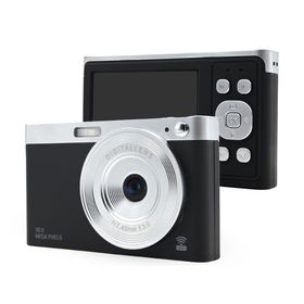 【長期保証付】KEIYO(ケイヨー) AN-DC003BK マットブラック スマホと繋がる!WiFiレトロデジタルカメラ 800万画素