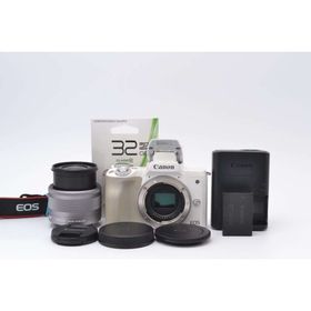 キヤノン(Canon)の■ 美品 ■ キャノン Canon EOS Kiss M ホワイトレンズキット(ミラーレス一眼)