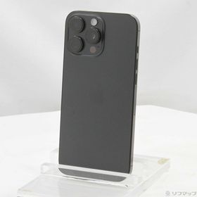 (中古)Apple iPhone16 Pro Max 512GB ブラックチタニウム MYWL3J/A SIMフリー(377-ud)