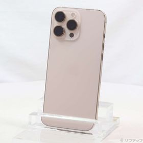 (中古)Apple iPhone16 Pro Max 256GB デザートチタニウム MYWJ3J/A SIMフリー(377-ud)
