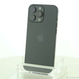 (中古)Apple iPhone16 Pro Max 256GB ブラックチタニウム MYWG3J/A SIMフリー(348-ud)