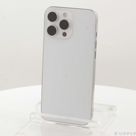 (中古)Apple iPhone16 Pro Max 512GB ホワイトチタニウム MYWM3J/A SIMフリー(276-ud)