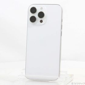 (中古)Apple iPhone16 Pro Max 256GB ホワイトチタニウム MYWH3J/A SIMフリー(377-ud)