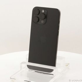 (中古)Apple iPhone16 Pro Max 1TB ブラックチタニウム MYWQ3J/A SIMフリー(297-ud)