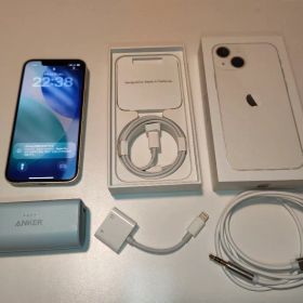 iPhone 13 mini 256GB ホワイト 本体 Anker付き