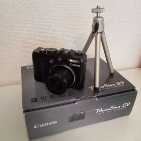 動作確認済 Canon PowerShot G9 ブラックデジタルカメラ三脚付き