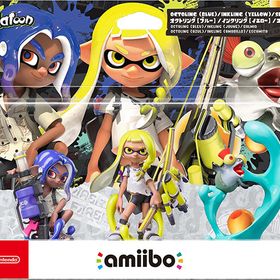 【新品】amiibo トリプルセット[インクリング【イエロー】／オクトリング【ブルー】／コジャケ]（スプラトゥーンシリーズ） アミーボ