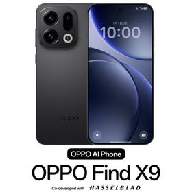 OPPO(オッポ) OPPO Find X9(16GB/ 512GB) - スペースブラック(SIMフリー版) CPH2797BK 返品種別A