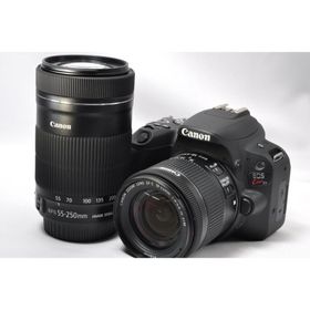 デジタル一眼レフ カメラ 中古 Canon キャノン EOS Kiss X9 ダブルズームキット ブラック SDカード付き