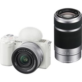 ソニー(SONY) VLOGCAM ZV-E10XW ホワイト ダブルズームレンズキット ミラーレス一眼デジタルカメラ