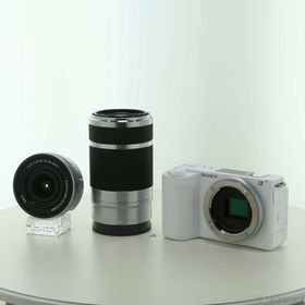 (中古)SONY VLOGCAM ZV-E10 II ダブルズームレンズキット ホワイト ZV-E10M2X W(276-ud)