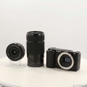 (中古)SONY VLOGCAM ZV-E10Y ダブルズームレンズキット ブラック(349-ud)