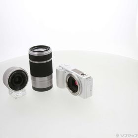(中古)SONY VLOGCAM ZV-E10Y ダブルズームレンズキット ホワイト(198-ud)