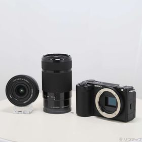 (中古)SONY VLOGCAM ZV-E10 II ダブルズームレンズキット ブラック ZV-E10M2X B(258-ud)