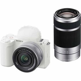 ソニー ZV-E10M2X-W デジタルカメラ「VLOGCAM ZV-E10 II」ダブルズームレンズキット（ホワイト）SONY[ZVE10M2XW] 返品種別A