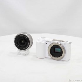 (中古)SONY VLOGCAM ZV-E10L パワーズームレンズキット ホワイト(251-ud)