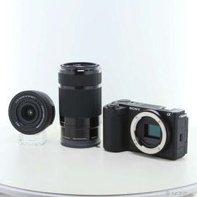 (中古)SONY VLOGCAM ZV-E10 II ダブルズームレンズキット ブラック ZV-E10M2X B(198-ud)