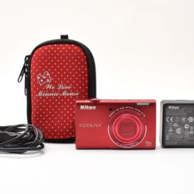超美品 ニコン COOLPIX S6200 コンパクトデジタルカメラ レッド