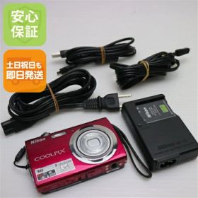 【中古】 美品 COOLPIX S230 ローズレッド 安心保証 即日発送 Nikon デジカメ デジタルカメラ 本体 土日祝発送OK