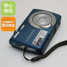【中古】 美品 COOLPIX S230 ダークブルー 安心保証 即日発送 Nikon デジカメ デジタルカメラ 本体 土日祝発送OK