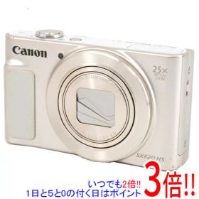 【1日と5.0のつく日、18日はポイント3倍！】【中古】Canon製 PowerShot SX620 HS ホワイト 2020万画素
