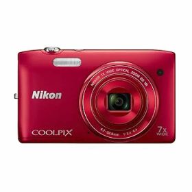 【中古】Nikon デジタルカメラ COOLPIX S3500 光学7倍ズーム 有効画素数 2005万画素 ラズベリーレッド S3500RD