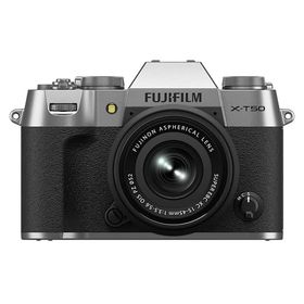 《新品》FUJIFILM (フジフイルム) X-T50 XC15-45mmレンズキット シルバー [ ミラーレス一眼カメラ | デジタル一眼カメラ | デジタルカメラ ] 【KK9N0D18P】【下取交換なら￥20,000-引き】