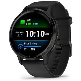 【エントリーで最大全額ポイント還元｜7/5まで】 GARMIN｜ガーミン Venu 3（ヴェニュー 3）GPSスマートウォッチ Black / Slate 010-02784-41【Suica対応】