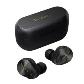 【中古】（新古品） テクニクス ワイヤレスイヤホン EAH-AZ80-K ブラック bluetooth ノイズキャンセリング 3台マルチポイント IPX4 LDAC対応 ハイレゾ音質再生 急速充電対応 アプリ対応