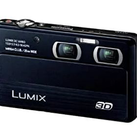 【中古】パナソニック デジタルカメラ ルミックス 3D1 光学4倍 ブラック DMC-3D1-K