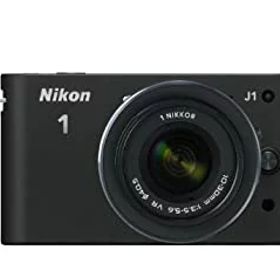 【中古】Nikon ミラーレス一眼カメラ Nikon 1 (ニコンワン) J1 (ジェイワン) 標準ズームレンズキット ブラックN1 J1HLK BK