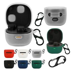 Audio Technica ATH-SQ1TW2 ケース シリコン クリア 透明 シンプル カラビナ付き 保護カバー オーディオテクニカ おすすめ おしゃれ カバー 傷防止 ケース