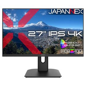 JAPANNEXT JN-i27U2 液晶ディスプレイ 27型/ 3840×2160/ HDMI×2、DP×2/ ブラック/ スピーカー有/ 2年保証
