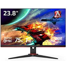 【中古】AOC ゲーミング液晶モニター 24G2E5/11 (23.8インチ/フルHD/IPS/HDMI/DisplayPort/75Hz/応答速度1ms/HDRエフェクトモード/FreeSync/フリッカーフ