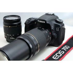 【中古】キヤノン Canon EOS 70D 超望遠ダブルズームセット 美品 Wi- カメラ 中古 人気 おすすめ 高画質