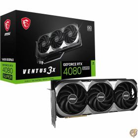 【最大1000円クーポン】MSI Gaming RTX 4080 Super 16G Ventus 3X OC グラフィックスカード (NVIDIA Super、256-Bit、ブーストクロック:2595MHz 16GB GDRR6X 23Gbps HDMI/DP、Ada Lovelace Architecture)
