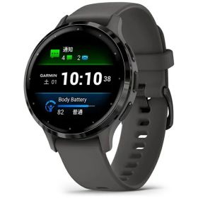 【エントリーで最大2万ポイント当たる｜6/25まで】 GARMIN｜ガーミン Venu 3S（ヴェニュー 3S）GPSスマートウォッチ Black Sesame / Slate 010-02785-40【Suica対応】