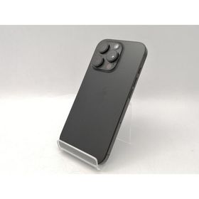 【中古】Apple SoftBank 【SIMフリー】 iPhone 16 Pro 256GB ブラックチタニウム MYN03J/A【広島本通】保証期間１ヶ月【ランクC】
