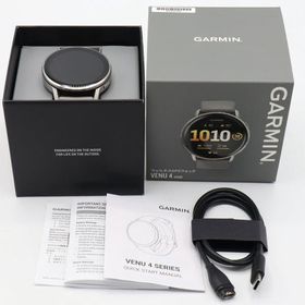 ボーナスストア+5％【美品】GARMIN Venu 4 45mm 010-03014-31 Silver/Gray スマートウォッチ ガーミン ヴェニュー 本体