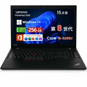 お買い物マラソンポイントUP!!中古ノートパソコン・ windows11 office付・整備済み品・Lenovo ThinkPad L590 第8世代 Core i5 ・ 15.6インチ HD・メモリ8GB ・ SSD256GB ・ WiFi・Bluetooth・Webカメラ・HDMI ・整備済み品