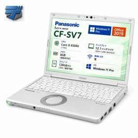 【中古・Aランク】中古パソコン Panasonic Let's note SV7 Aランク 第8世代 Core i5-8350U メモリ8GB SSD128GB(増設可) 12.1型 WUXGA(1920x1200) Windows11 Pro Office搭載 軽量 約0.944kg レッツノート ノートパソコン ノートPC 整備済み品 送料無料