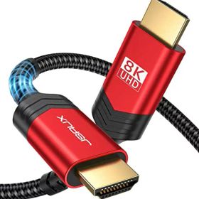 JSAUX 8K HDMI ケーブル 1.8M HDMI 2.1規格 48Gbps HDMI ウルトラハイスピード 4K 120Hz 144Hz 8K 60Hz Switch テレビ接続ケーブル、HDMI ケーブル 2.1 PS5/PS4/3/Xbox/Apple TV/ファイヤーTVなどに