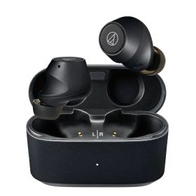 オーディオテクニカ｜audio-technica 完全ワイヤレスイヤホン マットブラック ATH-CKS30TW+BK [ワイヤレス(左右分離) /カナル型 /ノイズキャンセリング対応 /Bluetooth対応]