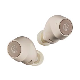 オーディオテクニカ ノイズキャンセリング機能搭載 完全ワイヤレスBluetoothイヤホン（ライトベージュ） ATH-CKS30TW+BG audio-technica