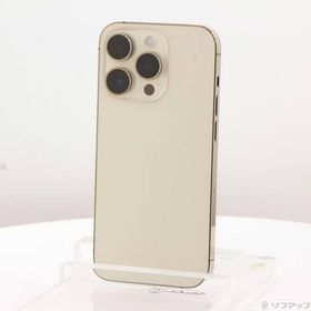 〔中古〕Apple(アップル) iPhone14 Pro 128GB ゴールド MQ073J／A SIMフリー〔196-ud〕