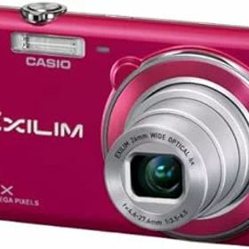 【中古】CASIO デジタルカメラ EXILIM 1610万画素 6倍 レッド EX-ZS20RD