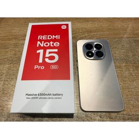 【中古美品】Redmi Note 15Pro 5G 256GB チタングレー 正規SIMフリー 25080RABDR A391