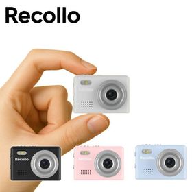 Recollo ミニカメラ IRT-RCL01 BK ブラック WH ホワイト BL ブルー PK ピンク
